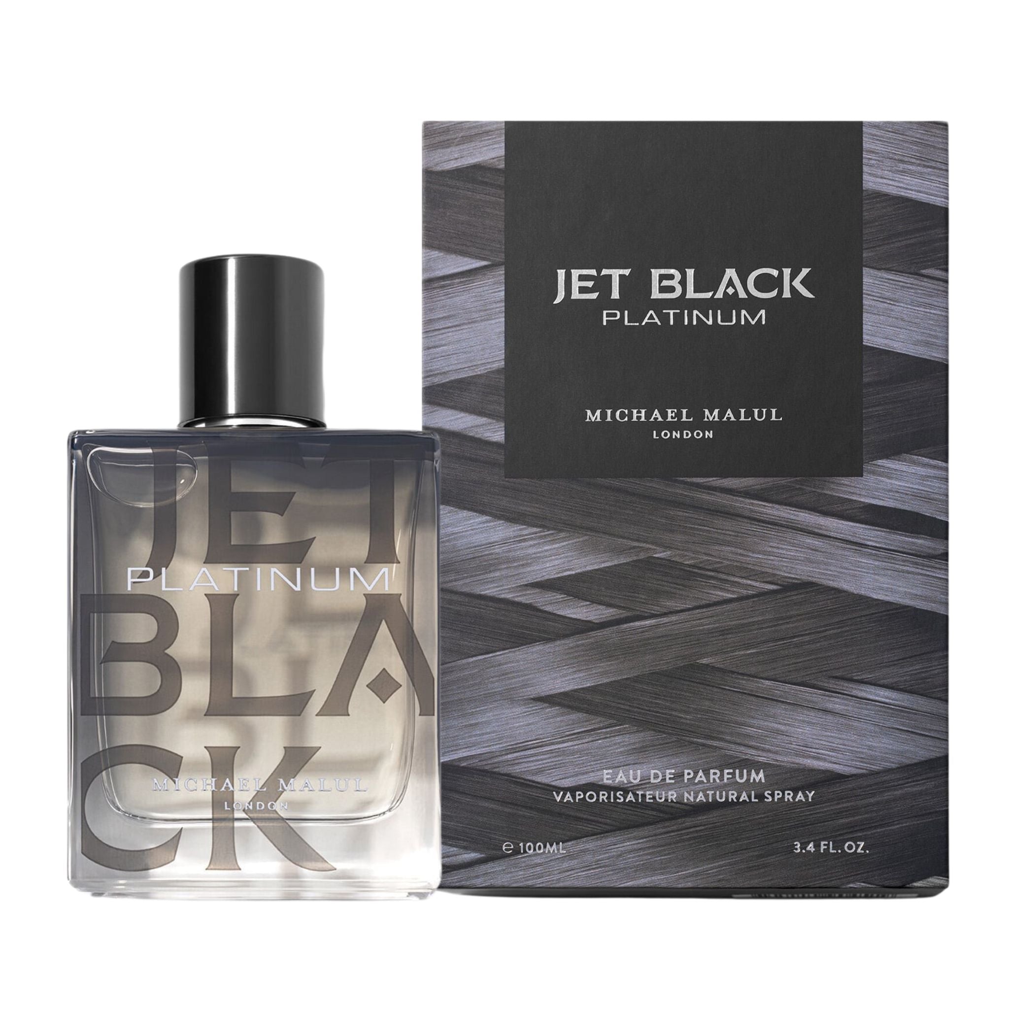 10178 Michael Malul Jet Black Platinum 3.4oz Men EDP Spray by Michael Malul