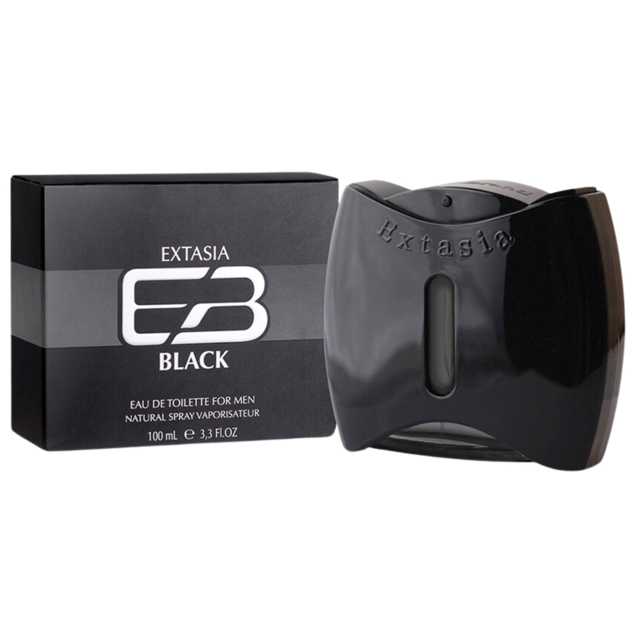 7744 New Brand Extasia Black 3.3oz Men EDT Spray by New Brand
