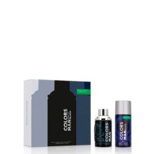 Benetton Color Black 2-Piece Set 3.4oz Men EDT Spray by Benetton