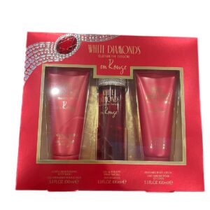 Elizabeth Taylor White Diamond Rouge 3-Piece Set 3.3oz Women EDT Spray by Elizabeth Taylor