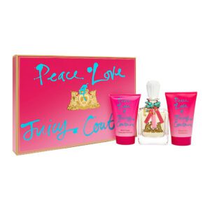 Juicy Couture Peace Love 3-Piece Set 3.4oz Women EDP Spray by Juicy Couture