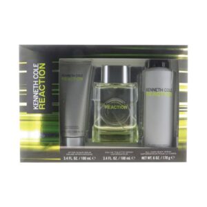 Kenneth Cole Reaction 3-Piece Set 3.4oz Men EDT Spray by Kenneth Cole