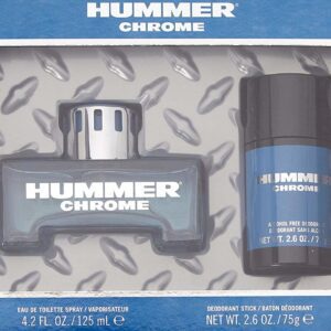Hummer Chrome 2-Piece Set 4.2oz Men EDT Spray by Hummer