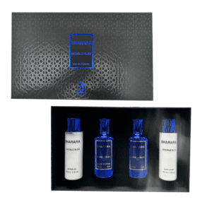 Bharara Double Bleu 4-Piece Set 3.4oz Men EDP Spray by Bharara